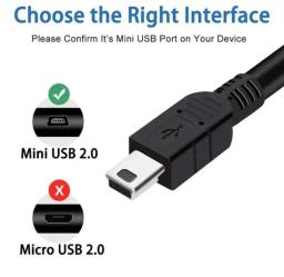 Cabo USB Mini V3 1.5m para GPS Controle PS3 Transf Dongle LG Conector Universal para Diversos Dispositivos, Prático e Muito Útil - Image 6