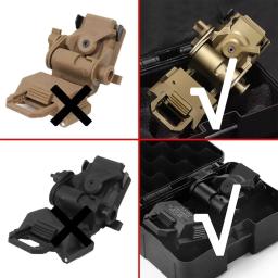 Conjunto de capacete tático FAST Capacete ajustável de paintball airsoft com máscara de auscultador óculos bolsa de bateria modelo L4G24 NVG para jogo de cosplay de caça desportiva ao ar livre - Image 3