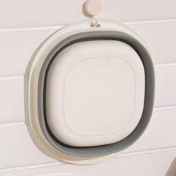 Bacia dobrável para lavar, lavatório dobrável, banheira com furo para pendurar, ideal para caminhadas, viagens, piquenique, cozinha - Image 5