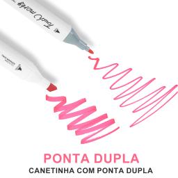 24/36/48/60/80 Cores Caneta Marcadora De Cabeça Dupla Oleosa Montagem Artística Para Estudantes Material Escolar Papelaria - Image 6