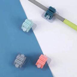 Gancho Adesivo Mop Suporte Sem Furos Organizador Vassouras e Rodos Utensílios para Cozinha Multiuso - Image 1