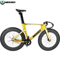 Bicicleta de pista de carbono fixie bicicleta de engrenagem fixa bicicletas completas bicicleta de velocidade única 5 raios e rodas fechadas - Image 3