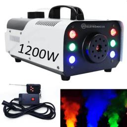 Maquina De Fumaça Profissional 1200w 6 LEDs Iluminação RGB Com Controle Remoto LKY91200110 - Image 5