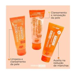 Sabonete Esfoliante Gel Dermachem Kit, Anti-Idade, Vitamina C - Image 2
