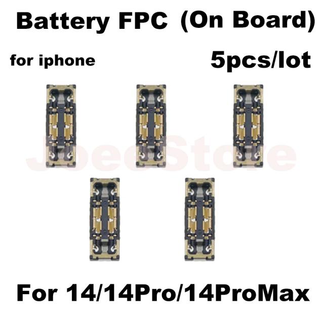 Conector FPC Bateria iPhone X a 15 Pro Max 5 Peças