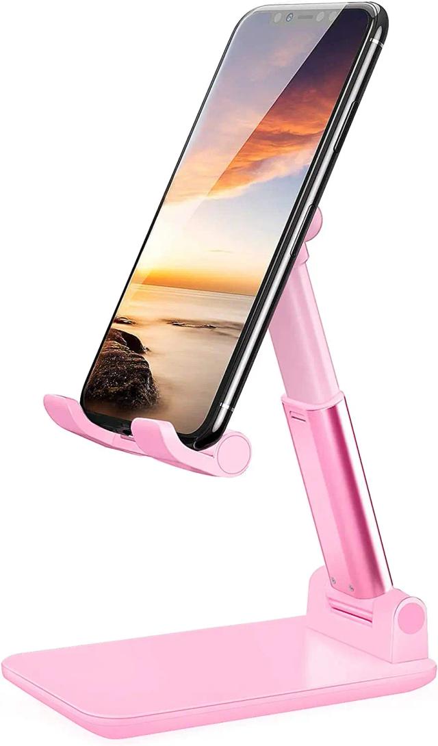 Promoção Imperdível: Suporte Dobrável e Ajustável para Celular e Tablet, Ideal para Mesa