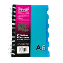 Caderno de Anotações com 5 Divisórias 110 Folhas Colorido - Image 4