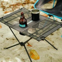 Mesa dobrável portátil ultraleve Alumínio para camping caminhadas montanhismo pesca praia+bolsa Bask - Image 1