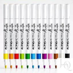 Kit 12/24/36/48 Marca texto acrílico crianças canetas de pintura conjunto marcador de tinta Barato - Image 2