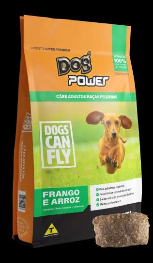 Ração Dog Power Super Premium Cães Adultos Raças Pequenas Sabor Frango e Arroz - 15kg - Image 1