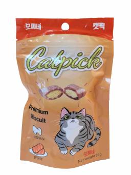 Mochine-Snacks para petiscos de gato, deleites, biscoito, frango picado, salmão, atum, 85g, 3 latas - Image 2