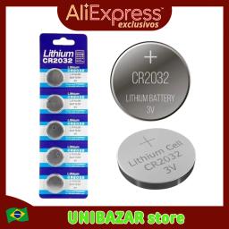 Kit 5 Baterias de Pilha Lithium Cr 2032 3v Botão Moeda Controle de TV, Brinquedos, Relógio, Celular, Eletrônicos, Bateria - Image 1