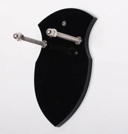 Parede montado Sword Cards, Black Sword Stand, Cartão acrílico, Display Card, Escudo com Hardwar - Image 2