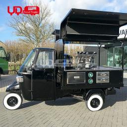 Caminhão de sorvete Piaggio para venda, Quiosque de cozinha móvel, Cachorro quente, Pizza, Food Cart, Snacks Coffee Van, Rosa, Novo Estilo - Image 3
