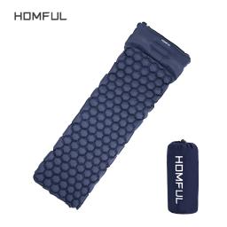 Camping mat dormir almofada de acampamento ao ar livre com travesseiro colchão de ar almofada inflável enchimento rápido à prova de umidade à prova de água - Image 1