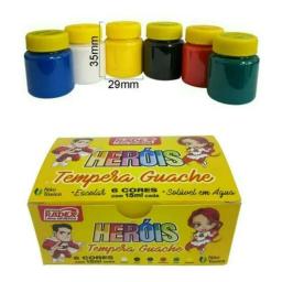 Tinta Guache 6 Cores 15ml Radex - Image 2