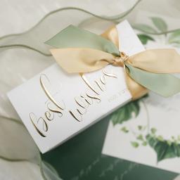 25 pçs/lote criativo contraste cor fita casamento caixa de doces feriado pequeno presente simples caixa de papel embalagem - Image 5