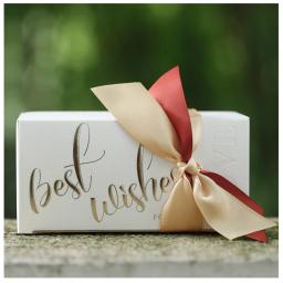 25 pçs/lote criativo contraste cor fita casamento caixa de doces feriado pequeno presente simples caixa de papel embalagem - Image 1