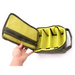 Sacos múltiplos portáteis do armazenamento do poliéster dos compartimentos, linha de pesca, carretel, isca, gancho, bolsa - Image 4