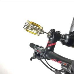 Cadeado Multifunção com 12 Ferramentas: Chave, Corrente, Espátula e Mais, Ideal para Reparos de Bicicleta, Bike e MTB, Compacto - Image 5