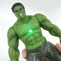 17 cm crianças brinquedos marvel anime figuras spiderman hulk figura de ação homem de ferro dos desenhos animados crianças brinquedo presente natal brilho boneca hobbies - Image 6
