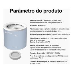Auto Sensor bebedouro para gatos e cães, fonte de água sem fio, Pet Water Dispenser, acessórios bebedouro, 1.6L - Image 3