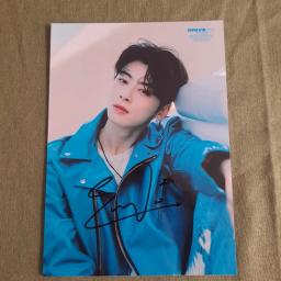 Foto autografada cha eunwoo 5*7 tamanhos 012021 assinado à mão - Image 5