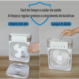 Mini Ar Condicionado Ventilador Umidificador Climatizador e Ventilador Portátil Mini Recarregável Usb - Image 4