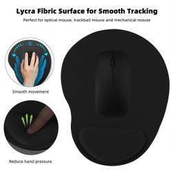Ergonômico descanso de pulso mouse pad confortável suporte de pulso tapete antiderrapante de ratos macio mousepad para pc - Image 3