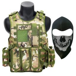 Call of Duty MWII Fantasma, Equipamento Militar do Exército, Colete Tático de Caça, Camuflagem Tiro com Máscara Fantasma, 2022 - Image 6