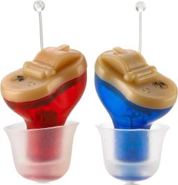 Mini CIC Personal Inner Ear Device, Aparelho Auditivo Premium para Adultos, Inclui Esquerda e Direita, TV e Chamadas, Estojo Portátil - Image 1