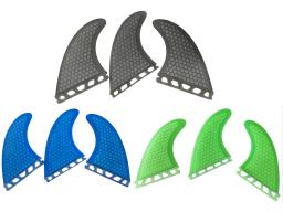 Tri Surf Fins com Honeycomb Fibreglass, Acessórios Fin Surfboard, Esportes Aquáticos, Prancha de Surf, 3pcs - Image 1