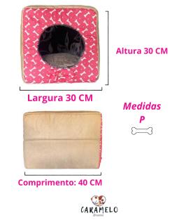 Cama Pet Iglu: Pequena: para Cachorro e Gato em Suede Casinha Toca com Almofada, no Frio Casa e no Calor Caminha Ninho - Image 5