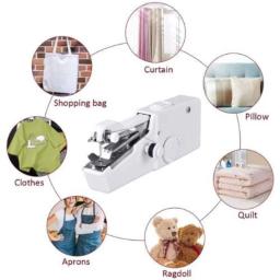 Mini Máquina de Costura Portátil Compacta Versátil E Perfeita Para Costuras Rápidas Em Tecido E Roupas - Image 3