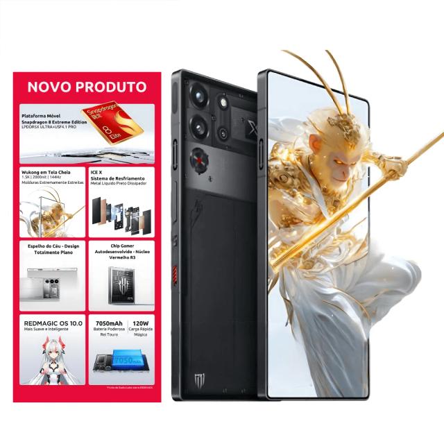 REDMAGIC 10 Pro Smartphone Gamer 144Hz 6500mAh/7050mAh 5G Snapdragon 8 Elite