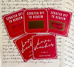 Cartões raspadinhas para aniversário, ingressos para o dia dos namorados, nota amor, diversão romântica, presente DIY, presente de aniversário, voucher de casais, 10 peças - Image 2