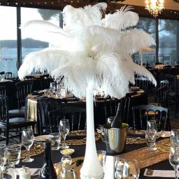 10 peças penas de avestruz pretas naturais para artesanato decoração de casa de casamento 15-20cm/25-30cm/30-35cm festa plumas de avestruz peça central - Image 2