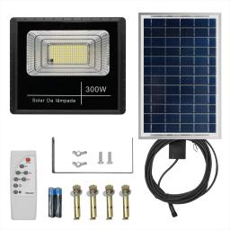 Refletor Solar Led Holofote 300w Placa Bateria Prova Dágua - Image 2