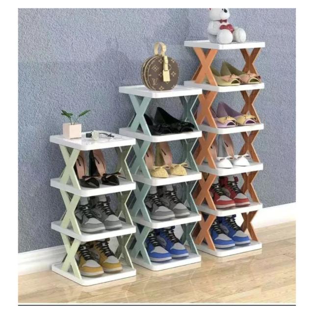 Sapateira Organizada de Plástico com 3 Andares para Sapatos e Acessórios