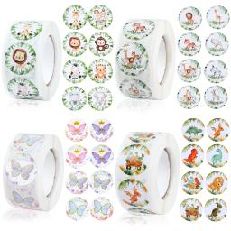 Animais Adesivos para Decoração de Festa de Aniversário, Selva Safari Tema, Rolo Animal Adesivos para Crianças, Baby Shower Supplies - Image 6