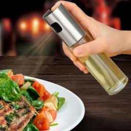 Spray 100Ml Pulverizador Vidro Borrifador Azeite Vinagre Essenciais De Cozinha Multiuso - Image 5