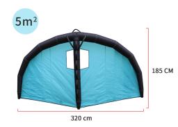 Asa de vento inflável para surf aquático, Kite para esportes ao ar livre, Esqui na neve - Image 4
