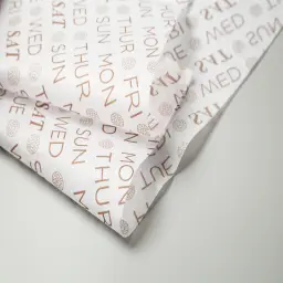 Personalizado 17g impresso seda que envolve o papel de empacotamento do tecido com logotipo para a roupa - Image 6