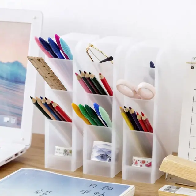Organizador de Mesa Multiuso para Canetas, Lápis e Utensílios - Ideal para Escritório e Home Office