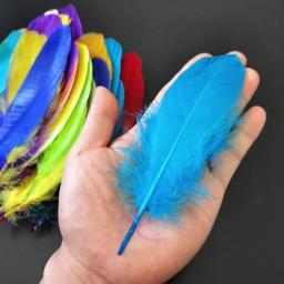 1 peça apanhador de sonhos fazendo material tingido natural grandes penas de ganso longas plumas diy fazer seus próprios acessórios de apanhador de sonhos - Image 5