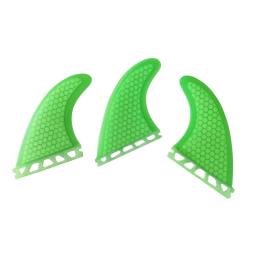 Tri Surf Fins com Honeycomb Fibreglass, Acessórios Fin Surfboard, Esportes Aquáticos, Prancha de Surf, 3pcs - Image 4