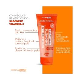 Sabonete Esfoliante Gel Dermachem Kit, Anti-Idade, Vitamina C - Image 4
