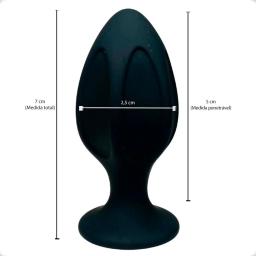 Plug Anal Pequeno em Silicone com Textura de Relevo - Image 2