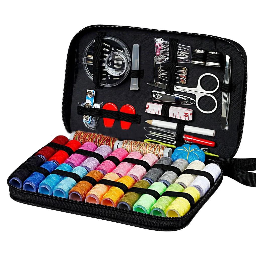 98 pçs kit de costura ferramentas domésticas iniciante simples bordado artesanato diy costurar artesanato conjunto artesanato acessório ferramenta mão - Image 1