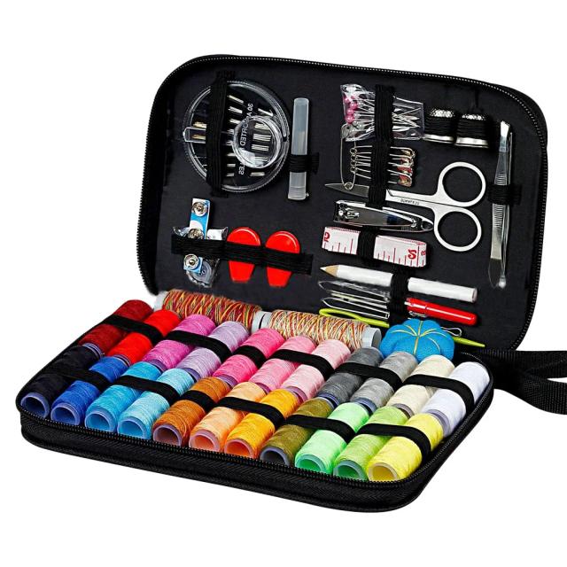 Kit de 98 Peças de Costura: Ferramentas Domésticas para Iniciantes em Bordado e Artesanato DIY